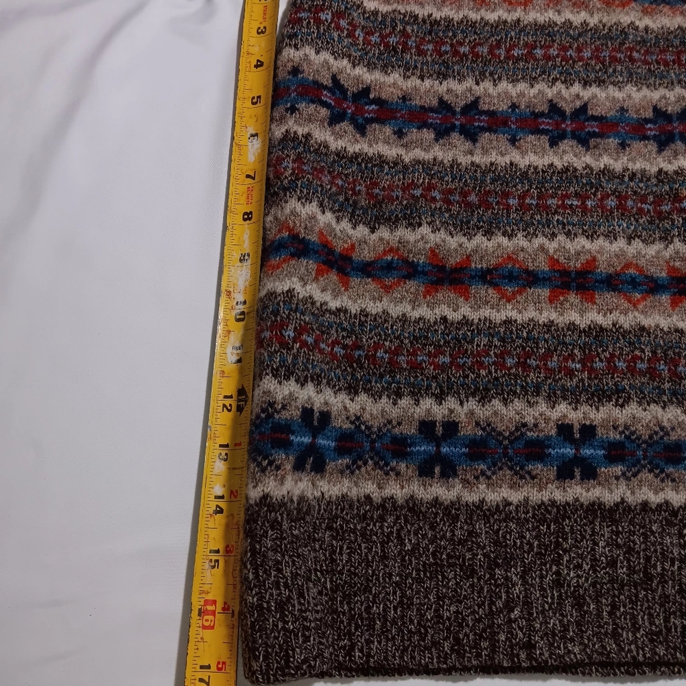 Mens vintage grandpa sweater vest 100%wool only one defect as pictured XXL - Picture 14 of 16